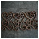 Set of 3 Decorative Swirling Wrought Iron...