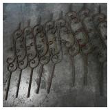 Set of 8 Decorative Wrought Iron Scrollwork...