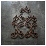 Set of 7 Decorative Wrought Iron Scrollwork Pieces