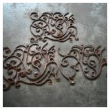 Set of 3 Decorative Metal Wall Art Panels