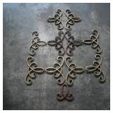 Assortment of 11 Decorative Metal Wall Accents