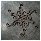 Set of 6 Decorative Wrought Iron Wall Art