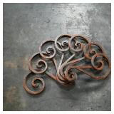 7 Decorative Metal Scrollwork Hooks