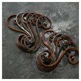 Set of 12 Decorative Iron Scrollwork Pieces