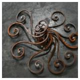 Set of 9 Decorative Iron Scrollwork Pieces