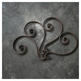 Set of 4 Decorative Wrought Iron Scrollwork Set