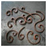 Assortment of 4 Decorative Metal Scrollwork