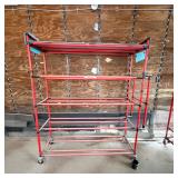 Assortment of Mobile Store Display Racks...