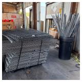 Eagle Wire Shelving Panels & Poles (lot)