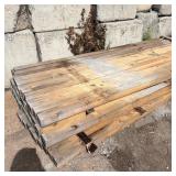Stack of 52 Lumber Posts 3.5 x 3.5 x 12