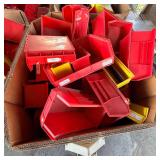 Assortment of Plastic Storage Bins in BASF Carton