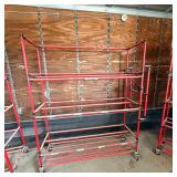 Red Rolling Cart / Rack