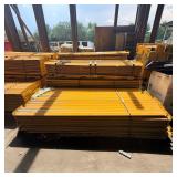 Lot: Yellow Steel Guard Rails (30) with Posts...