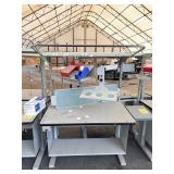 BOSTON Industrial Workbench with Overhead Shelf