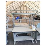 BOSTON Industrial Workbench with Overhead Shelf