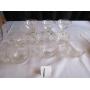 6 CANDLE WICK COFFEE CUPS, 3 CADLE DESSERT GOBLETS