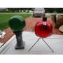 2 YARD ART GLAZING BALLS W/ STANDS