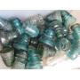 40+ VINTAGE GLASS TELEPHONE INSULATORS, GREEN