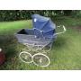 1950'S VINTAGE BABY BUGGY W/ CHROME & BRAKES