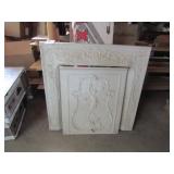 CAST IRON ORNATE FIRE PLACE COVER