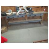 10 FT X 22" X34" TALL WORK BENCH W/ 7 DRAWERS