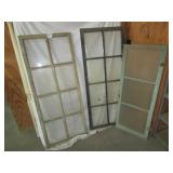 2- 8 PANE WINDOWS; MORE