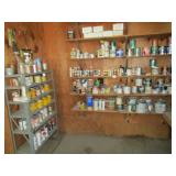 PAINT; VARNISH ; STAINS ON SHELVES