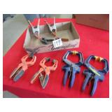 2- IRWIN QUICK GRIP HAND CLAMPS; 2- PONY HAND