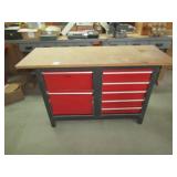 7- DRAWER 54" LONG X20" W WORK BENCH TOOL CABINET