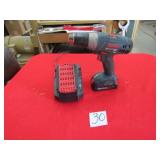 BOSCH POWERED DRILL W/ 2 BATTERIES & CHARGER