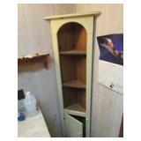 5 FT CRAFTED PAINTED CORNER CABINET 16" W