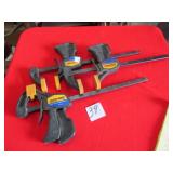 3- QUICK GRIP 18" BAR CLAMPS