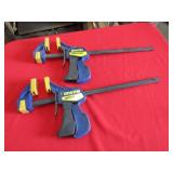 2- IRWIN QUICK GRIP BAR CLAMPS