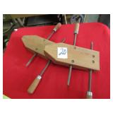 2- JORGENSEN ADJUSTABLE WOOD CLAMPS