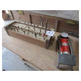 20+ ROUTER BITS W/ WOOD HOLDER ; PUMP