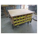 47" X42 X 301/2" T ROLL AROUND WORK STATION SHOP