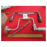 OHIO TOOL DRAW KNIFE; BRACE & BIT; STANLEY WOOD &