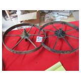 2- 16" STEEL WHEEL BARROW WHEELS