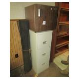 3 DRAWER METAL FILING CABINET ; CAMPER REFRIGERATR
