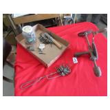 BREAST DRILL ; OLD KEYS