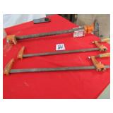 3- PONY 18" BAR CLAMPS