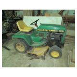 JD 318 GARDEN TRACTOR, 501 HRS, HYDRO W/ DECK-