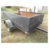 5 FT X 8 FT SINGLE AXLE UNTILITY TRAILER W/ 2 FT