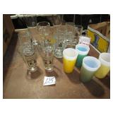 ASSOTMENT OF MUGS & GLASSES