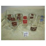 7- ASSORTED BEER GOBLETS