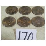 6- BICENTENNIAL EISENHOWER DOLLARS