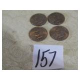 4- 1972 EISENHOWER DOLLARS