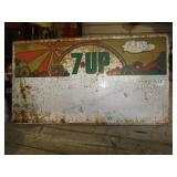 7-UP METAL SIGN PANEL  25 X451/2