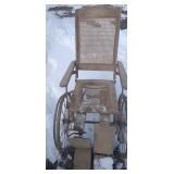 VINTAGE WICKER WHEEL CHAIR