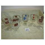 6- ASSORTED BEER GOBLETS
